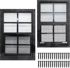 Fiberglass Screen Shed Windows – 2 Pack