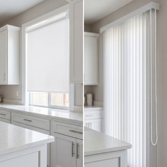 Window Shade Chain: Plastic White Bead Pull Cord – 10.9 Yards Replacement Blind