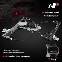 Electric Power Window Regulator with 2-Pin Motor Compatible with Chevrolet