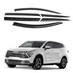 Window Deflectors Smoke Tinted Tape-On Side Window Vent For Sportage 23-26