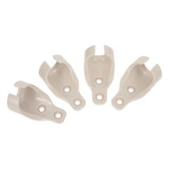 4Pcs Reusable Plastic Bungee Base Brackets for Roller Shade Windproof Hold