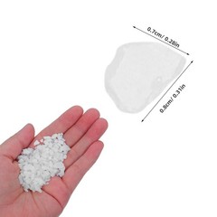 1 Set Reusable White Fusible Glass Scrap for Microwave Kiln DIY Jewelry Making