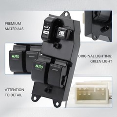 Master Power Window Switch Front Left 98-00 Sienna 99-03 Solara 00-06 Tundra
