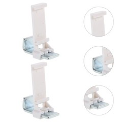 6 Pcs Clip Mount Roller Shade Brackets Clamp for Rentals Apartment