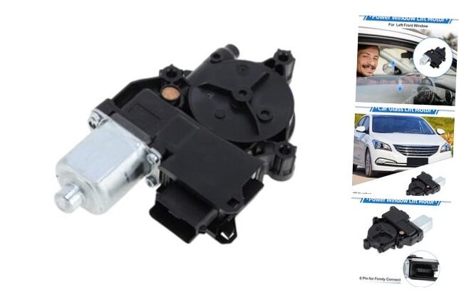 Left Front Power Window Regulator Lift Motor for Hyundai Sonata L4 2.4L Sedan
