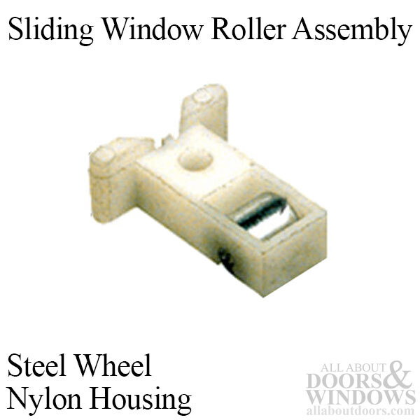 Roller Assembly (Flat) – Sliding Windows, Nylon / Steel