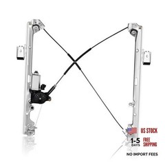 Front Left Driver Side Power Window Regulator Assembly W/Motor Front Left Side