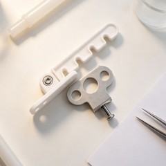 1 Set Window Restrictor Latch – 4 Slots Adjustable Wind Hook Lock – Stainless
