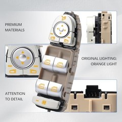 Master Power Window Switch Front Left Driver Side Compatible with 2015-2018