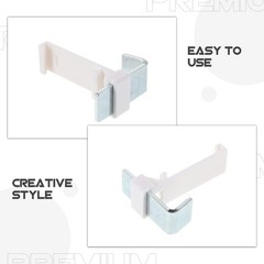 6 Pcs Clip Mount Roller Shade Brackets Clamp for Rentals Apartment