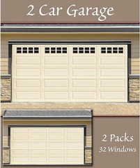 Customizable Magnetic Panels for Garage Windows – 32 Matte Black Pieces Included