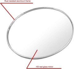 3″ Aluminum Frame Round HD Glass Convex Wide Angle Rear View Mirror 1 piece