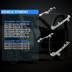 Front Driver and Passenger Power Window Regulator Front Left & Front Right