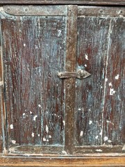 Antique Wooden Wall Décor Window Panel Frame Original Old Hand Crafted