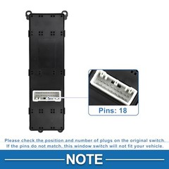 1 AUTODOWN Power Window Switch No.93570B5000 18pin Front Left Driver Side