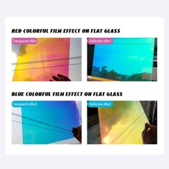 Dichroic Iridescent Window Film Rainbow Self Adhesive Glass Sticker Home Decor