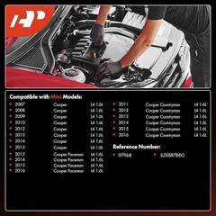 Iridium Platinum Spark Plugs Compatible with Mini Cooper 2007-2015, Cooper