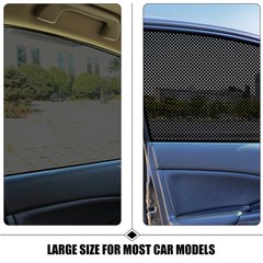 2Pcs Reusable Car Window Film Black PVC Explosion Proof Heat Insulation Film