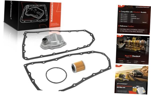 Automatic Transmission Fluid Filter with Pan Gasket & Cooler O-Ring,