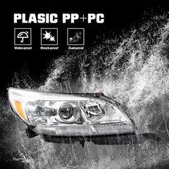 Headlight Assembly Compatible with Chevy Malibu 2013 2014 2015 Driver Left Side