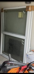 Don Young Co 8200 Single Hung Aluminum Window White Clear Glass 35.75×71.5