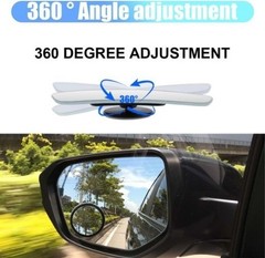 2″ 360° Adjustable Bling Rhinestone Rearview Mirror Blind Spot Color: Colorful