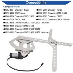 741-655 Front Driver Side Power Window Lift Regulator with Motor Compatible