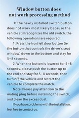 Obaee Power Window Switch Front Left Driver Side Compatible with Black