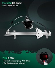 Rear Right Passenger Side Power Window Regulator With Motor Fit for 2000-2004