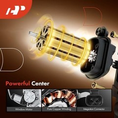 Electric Power Window Regulator with Motor Compatible Front Passenger (RH)