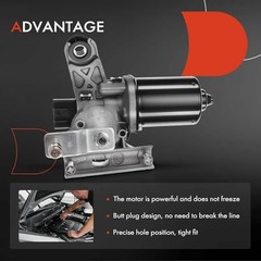 Front Windshield Wiper Motor Front Compatible with Dodge Ram 1500 2003-2009