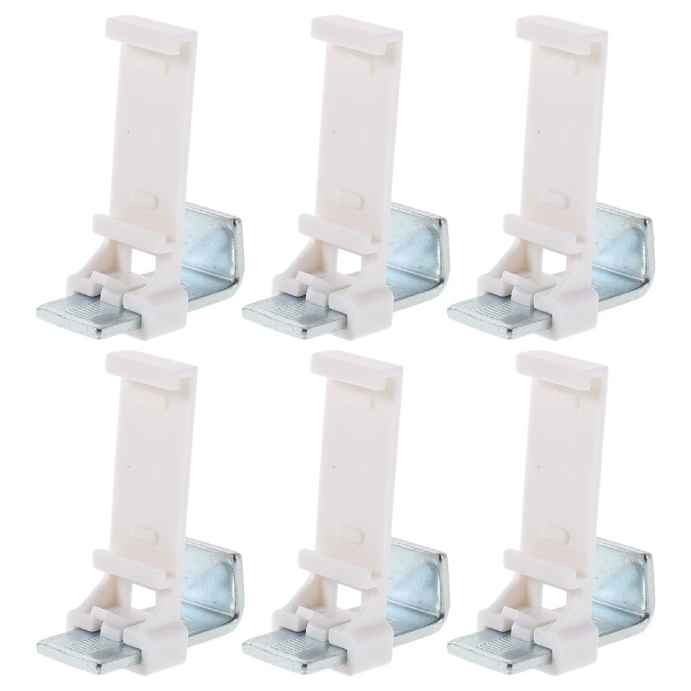 6 Pcs Clamp Brackets for Shades Clamp-On Window Blind Supports Roller Clips