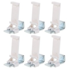6 Pcs Clamp Brackets for Shades Clamp-On Window Blind Supports Roller Clips