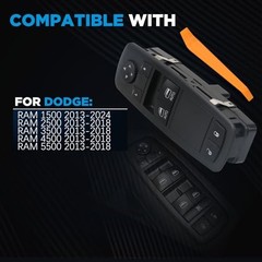 Driver Power Window Switch w/o Power 2 Door – Without Mirror Folding
