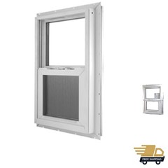 Vinyl Mobile Home Window 3/4″ Insulated Thermopane, Tilt Sash, Screen Included