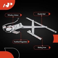 Power Window Regulator with Motor Compatible with Dodge Front Passenger (RH)