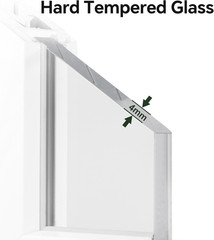 2 Pack 24″ x 27″ Flush Mount Shed Windows with Tempered Glass for Any Space