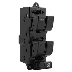 Power Window Switch, Front Left Driver Side, Push Button, Manual, Black, 2002