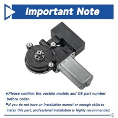 Power Window Lift Motor Front Left Driver Side Compatible with Toyota Camry
