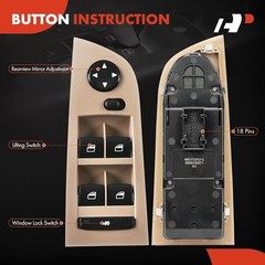Driver Window Switch Panel for BMW 328i 07-11 330i 06 335i/M3 06-13