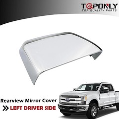Tow Mirror Cover Cap | For 2017-2024 F250 F350 F450 F550 Chrome Left Side