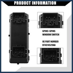 Power Window Switch, Front Left Driver Side Window Control Switch
