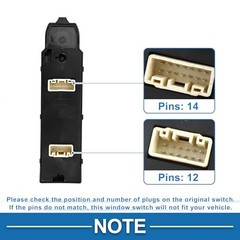 1 AUTO Power Window Switch No.BKC666350A Window Control Switch for Mazda 3