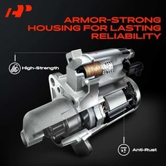 Starter Motor Compatible with Kia Soul 2012-2013, Rio 2014-2017, 1.6L, 12V