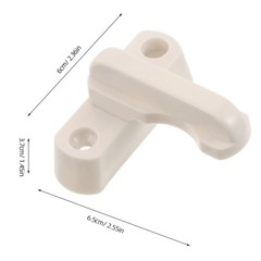 1 Set Durable Plastic Window Lock with T Handle White Anti Theft Security
