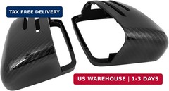 X AUTOHAUX Pair New Exterior Rear View Mirror Housing Door Wing Mirror Covering