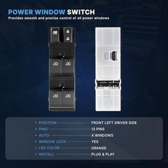 Infiniti G25 2011-2012 G35 2007 Master Power Window Switch