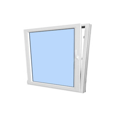 Elite Avora 24″ x 24″ Tilt and Turn in White Left