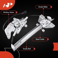 Side Power Window Regulator with Motor (2-Pin) | Compatible with Rear Driver