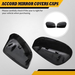 1 Pair Door Side Rearview Mirror Covers Caps Compatible with Accord 2008 2009
